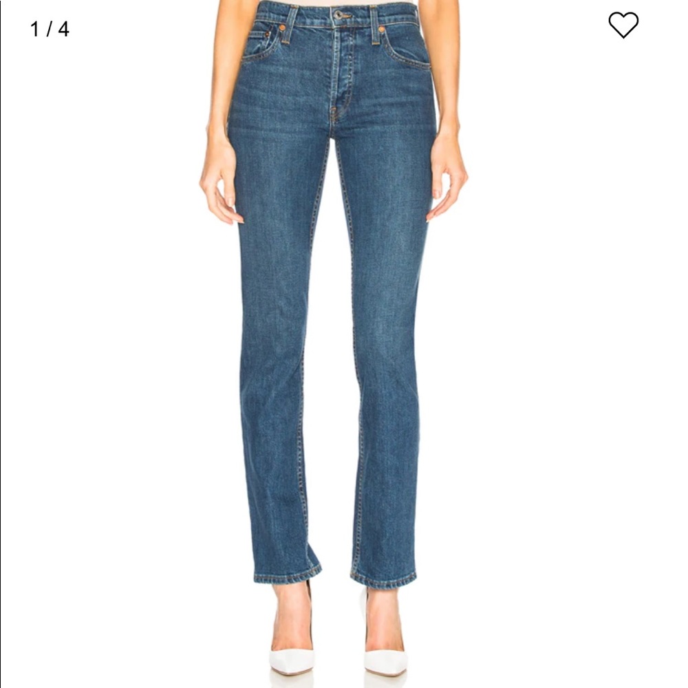 NWT Re/Done The Crawford Jeans - Dark 25 - Cindy Crawford